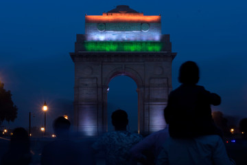 Fototapeta premium India gate at night