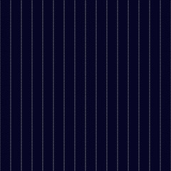 Navy Blue and White Pinstripes Seamless Pattern - Classic clean white pinstripes on navy blue background seamless pattern - 242509163