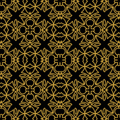 Abstract seamless retro art deco vintage ornamental background