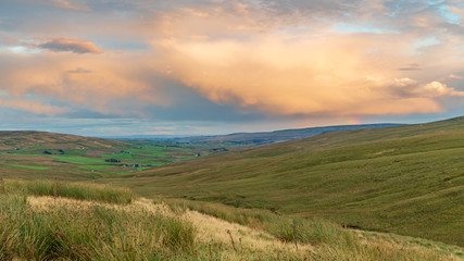 North Pennines landscape between Garrigill and Harwood in County Durham, England, UK