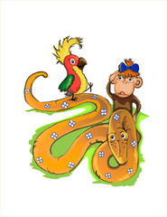 illustration of animals