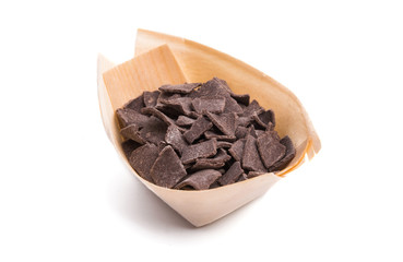 chocolate chips isolated