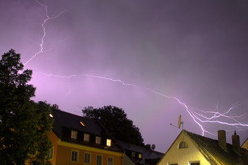 Gewitter über Erding