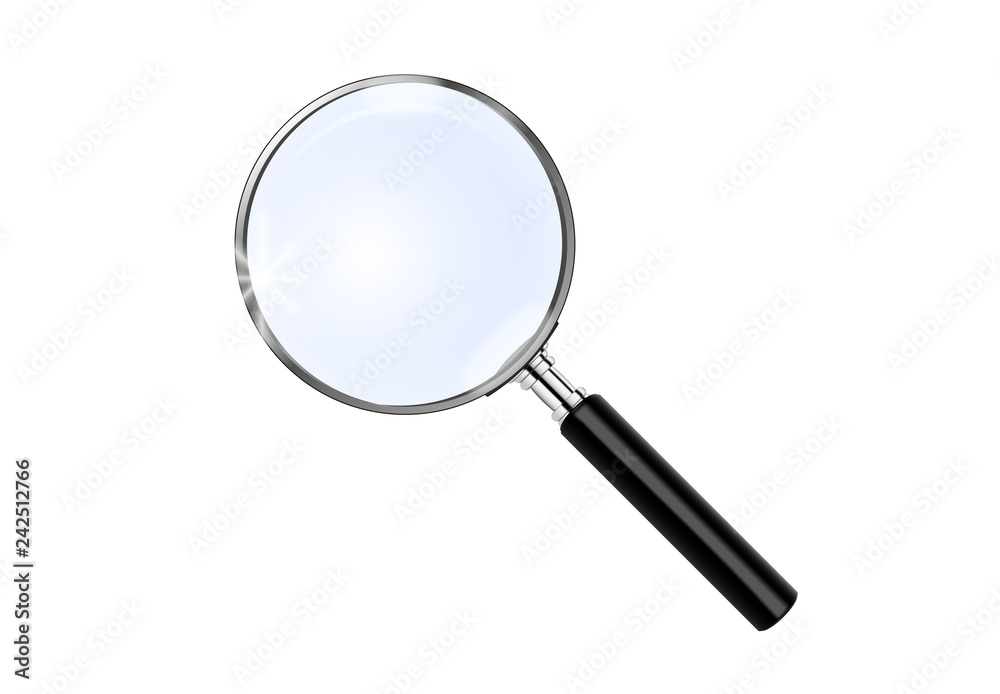 Canvas Prints realistic looking magnifying glass vector