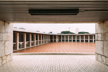 The plaza of Istiqlal Mosque is called Keramik Merah, means Red Ceramic Tile. Istiqlal is the largest mosque in Southeast Asia.