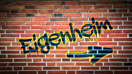 Obraz premium Schild 394 - Eigenheim