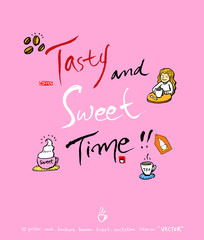 카페 포스터 / 손으로 그린 커피 그림