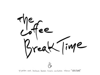 카페 포스터 / 손으로 그린 커피 그림