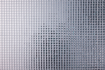 Silver Mosaic pattern of tiles.Wall is decorated with stained glass small plate ,Beautiful mosaic wall or ceramic wall for pattern background