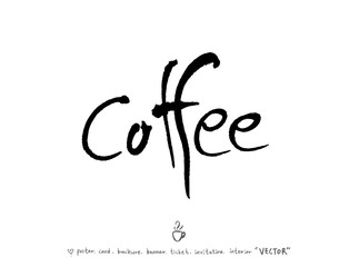 카페 포스터 / 손으로 그린 커피 그림