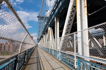 Manhattan Bridge Footpath in New York City