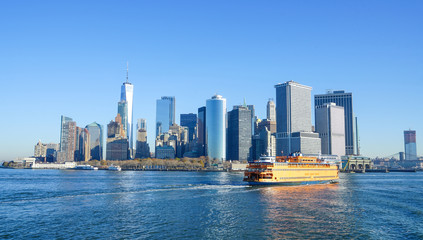 Fototapeta na wymiar Ferry Boat in New York.
