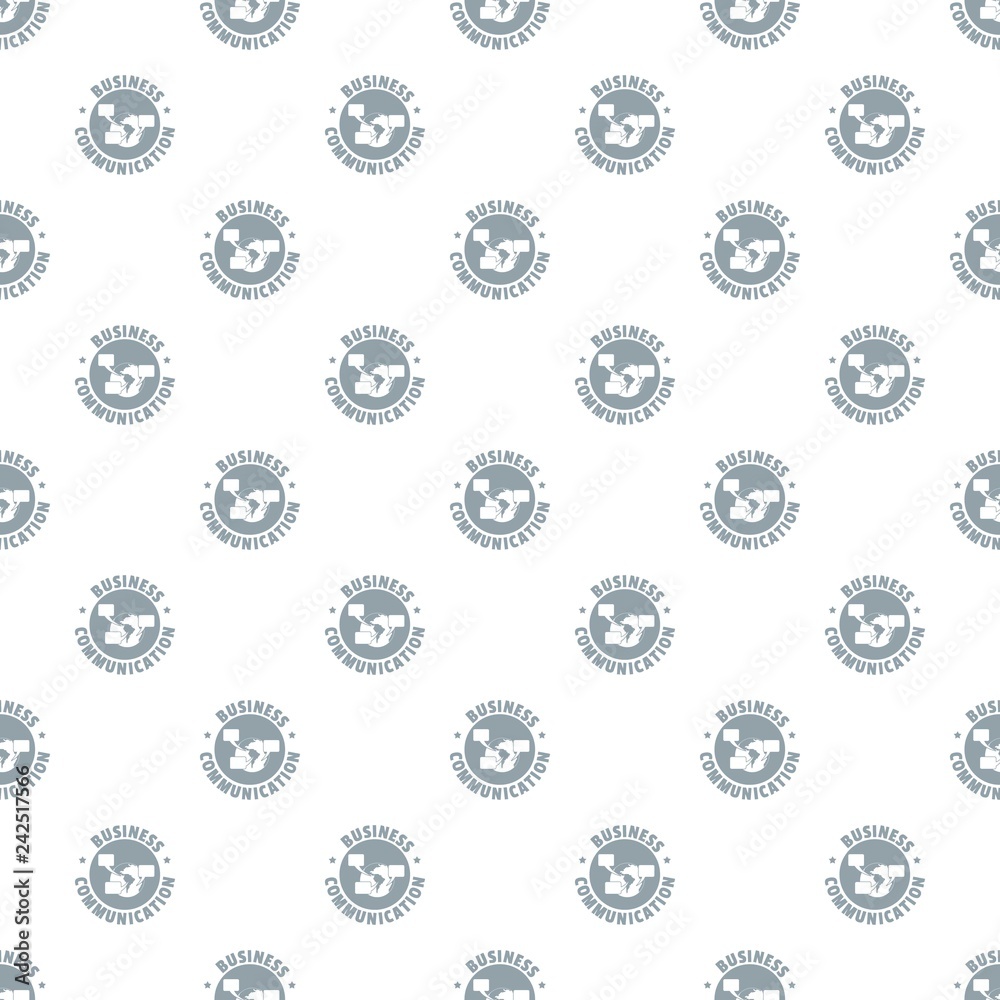 Poster business communication pattern vector seamless repeat for any web design