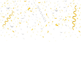 Golden and silver confetti