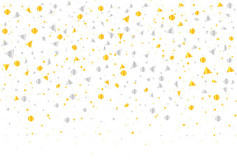 Golden and silver confetti