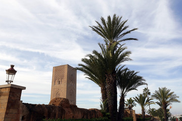 Obraz premium The Hassan Tower in Rabat, Morocco
