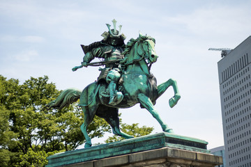 Fototapeta premium samurai statue