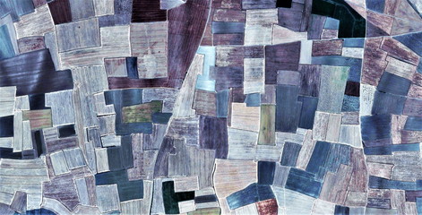 fields in the morning, abstract photography of the deserts of Africa from the air. aerial view of...