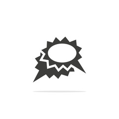 Monochrome vector illustrations of a chat window icon.