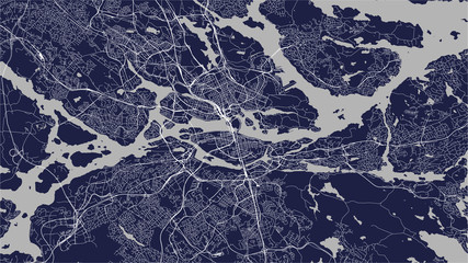 map of the city of Stockholm, Sweden - obrazy, fototapety, plakaty