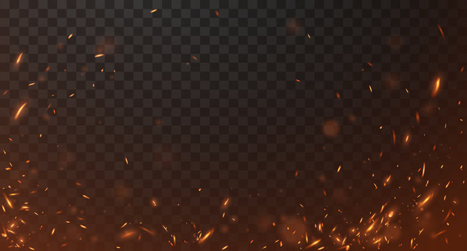 Fire sparks background