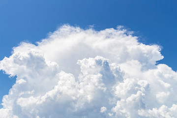 landscape of white clouds and blue sky
