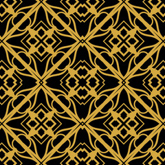 Abstract seamless retro art deco vintage ornamental background
