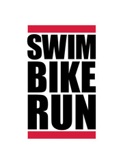 swim bike run text logo triathlon sport marathon ausdauer fitness fahrrad schwimmen fahren rennen laufen durchhalten spaß