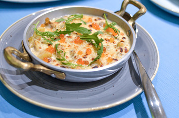 Seafood julienne