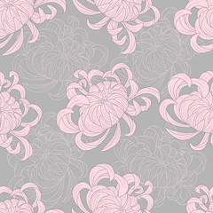 Abstract seamless floral pattern sketch pastel colors.