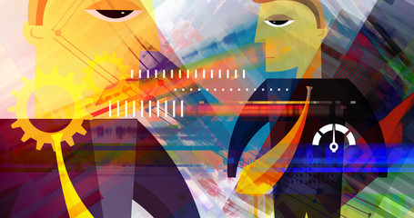 Business Planning Abstract - Illustration
