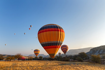 Fototapeta premium Flight of the balloon, Turkey Cappadocia