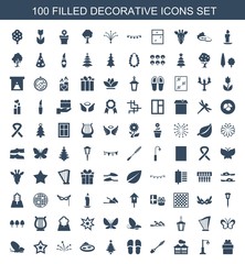 100 decorative icons