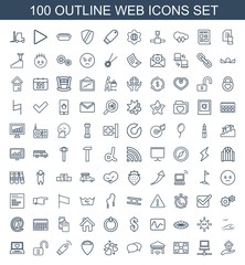 Fototapeta premium 100 web icons