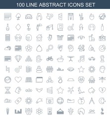100 abstract icons