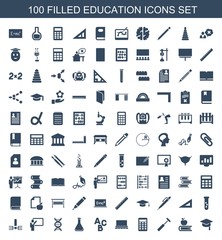 100 education icons