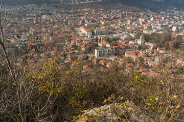 View of the town of Provadia from the Ovech fortress.