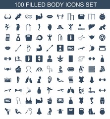 100 body icons