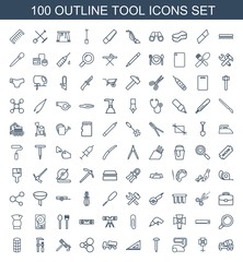 100 tool icons