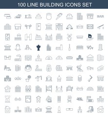 100 building icons