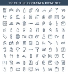100 container icons