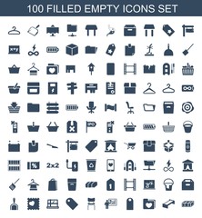 100 empty icons