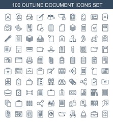 100 document icons