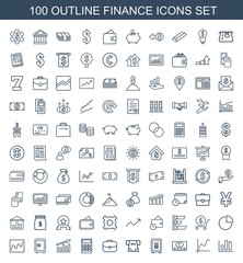 100 finance icons