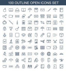 100 open icons