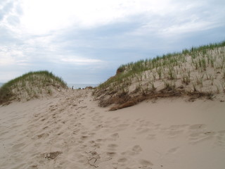 Dunes de sable des Îles de la madeleine, Québec, Canada