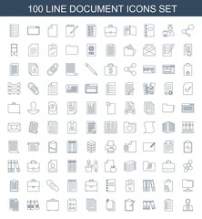 100 document icons