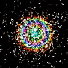 Abstract background multicolored geometric poligonal