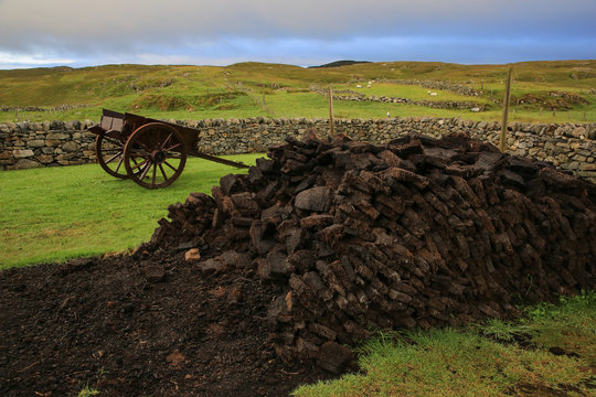 Torf als Heizmaterial