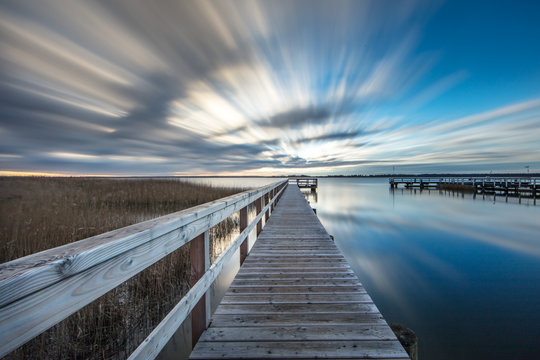 Holzsteg am meer